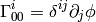 \Gamma^i_{00}=\delta^{ij}\partial_j\phi