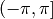 (-\pi, \pi]